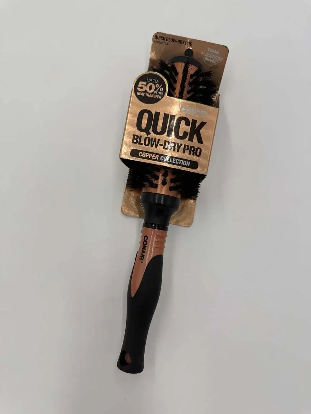 Conair Quick Blow-Dry Pro Copper Collection Round Hair Brush